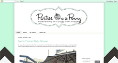 Desktop Screenshot of partiesonapenny.com